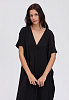 Платье черное свободного кроя OVERSIZE